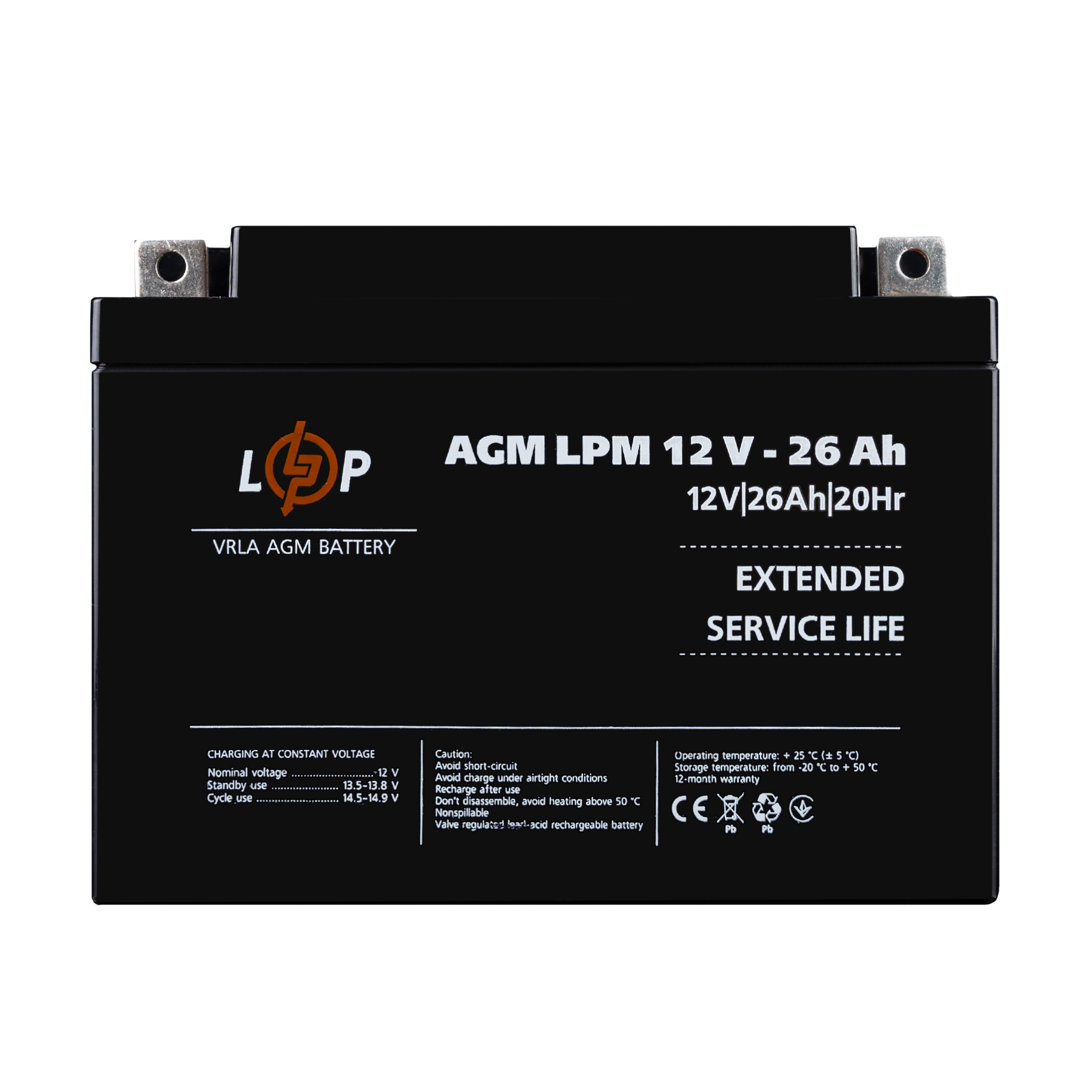 Акумуляторна батарея LP LPМ 12- 26АН типу AGM